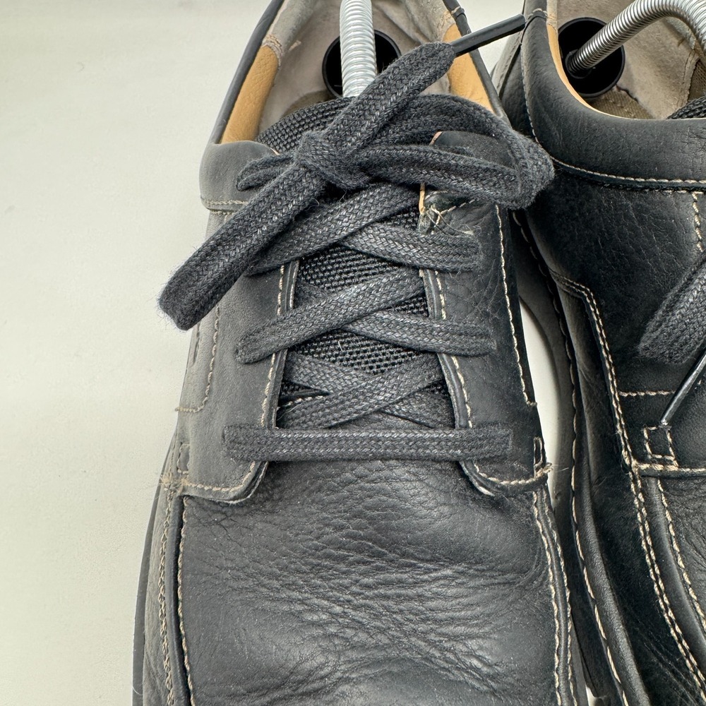Clarks Black Leather Comfort Cushion Shoes Lace Up Oxford Men's‎ Size 11 M - Picture 10 of 16